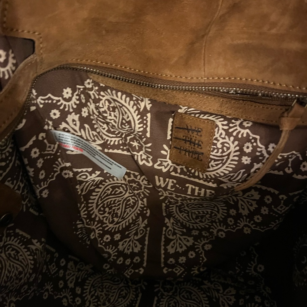 Free People Tan Suede Tote Bag - Picture 6 of 8